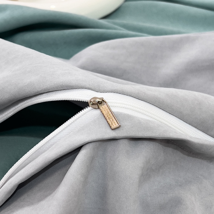 91家纺网 家纺一手货源 找家纺 2024新款秋冬保暖云锦棉刺绣宽边盛夏光年系列四件套 盛夏光年-田园绿