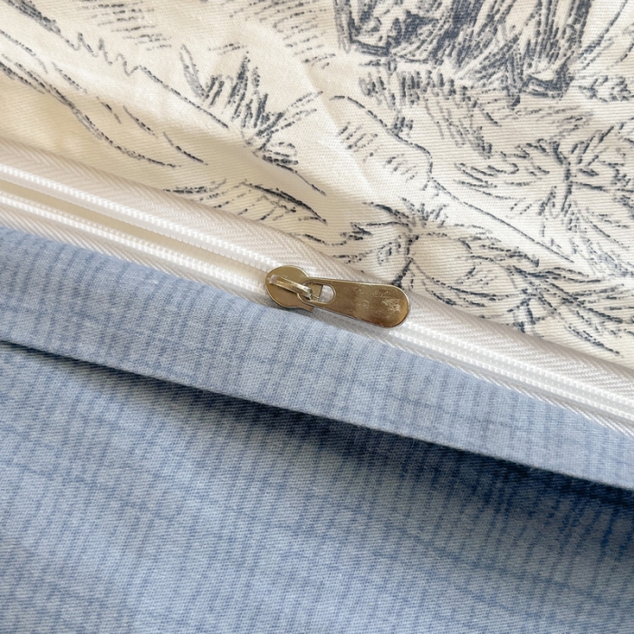 91家纺网 家纺一手货源 找家纺 蓝邻 2023新款全棉印花花卉系列四件套 爱丽丝