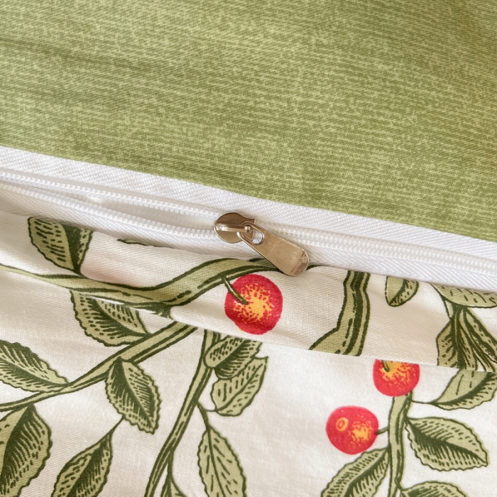 91家纺网 家纺一手货源 找家纺 蓝邻 2023新款全棉印花花卉系列四件套 浅香