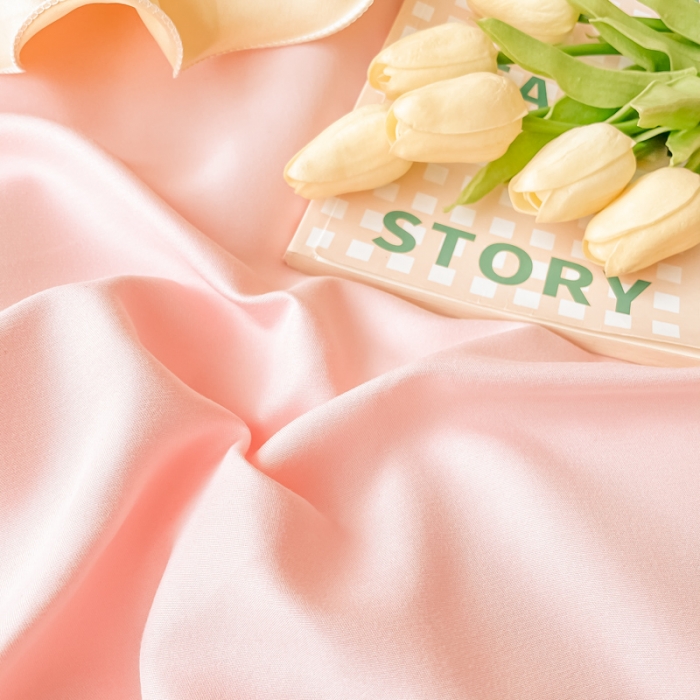 91家纺网 家纺一手货源 找家纺 富盛 2024新款水洗亲肤棉刺绣四件套公主风四件套-春暖花开 粉玉