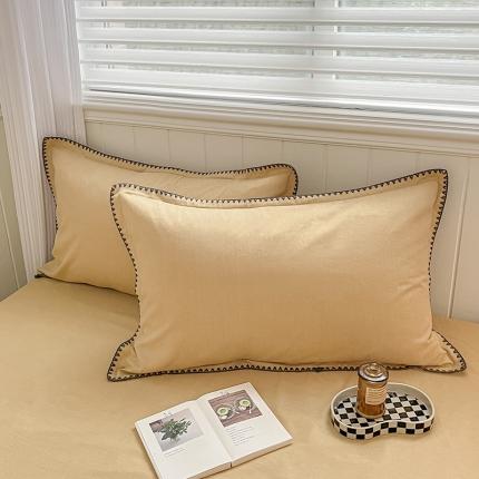 91家纺网 家纺一手货源 找家纺 （总）帅露 2023新款碳素小磨毛单品枕套