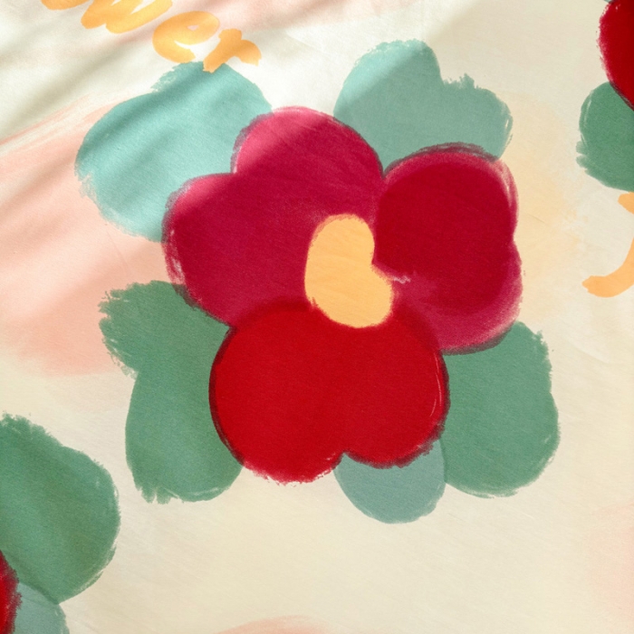 91家纺网 家纺一手货源 找家纺 花伞 2023直播新款40支高密全棉纯棉小清新单品被套 复古花