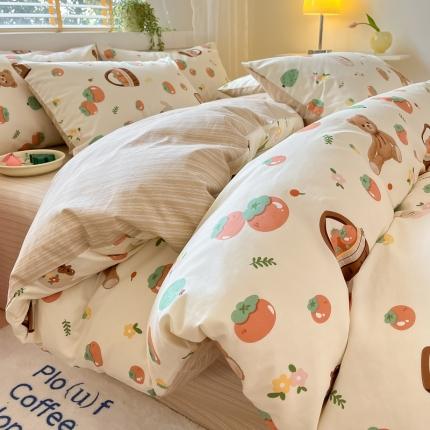 蓝邻 2023新款全棉印花小清新系列四件套 伴手礼