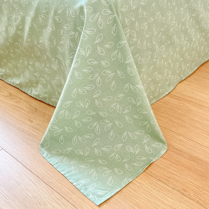 91家纺网 家纺一手货源 找家纺 蓝邻 2023新款全棉印花小清新系列四件套 铃兰兔