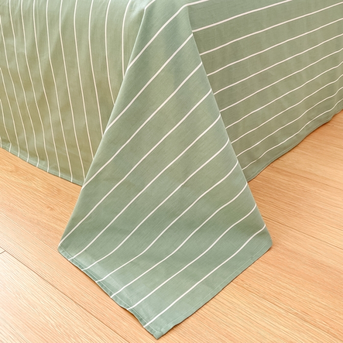 91家纺网 家纺一手货源 找家纺 蓝邻 2023新款全棉印花小清新系列四件套 绿树熊