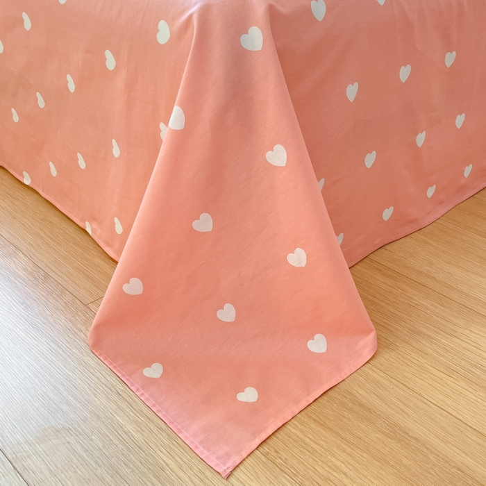 91家纺网 家纺一手货源 找家纺 蓝邻 2023新款全棉印花小清新系列四件套 雨沫