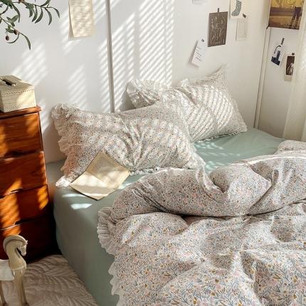 91家纺网 家纺一手货源 找家纺 千朵 2023新款蕾丝花边四件套 集美世界