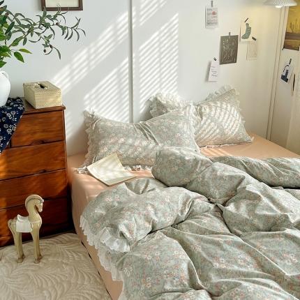 千朵 2023新款蕾丝花边四件套 安妮