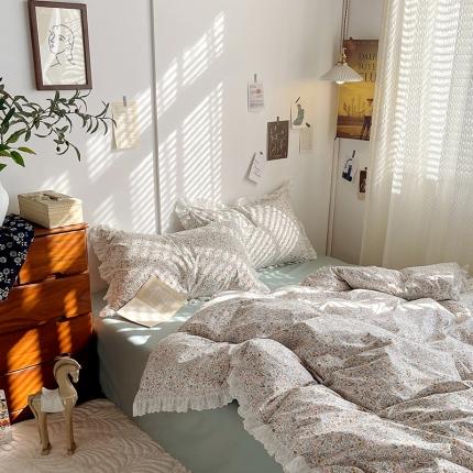 千朵 2023新款蕾丝花边四件套 集美世界