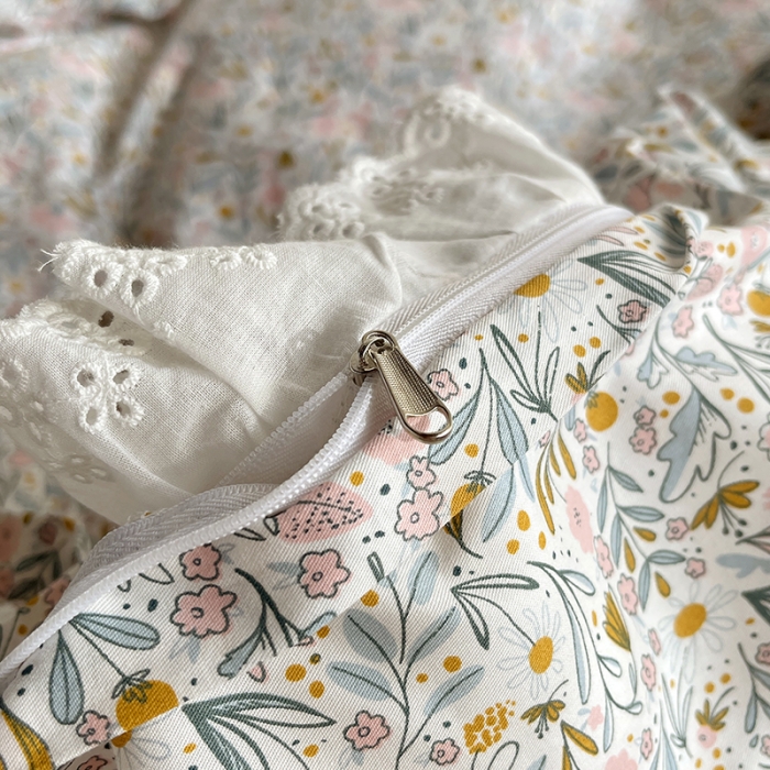 91家纺网 家纺一手货源 找家纺 千朵 2023新款蕾丝花边四件套 集美世界