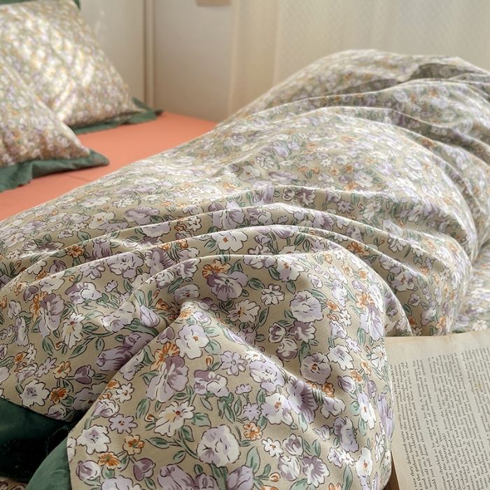 91家纺网 家纺一手货源 找家纺 千朵 2023新款蕾丝花边四件套 玛丽莲