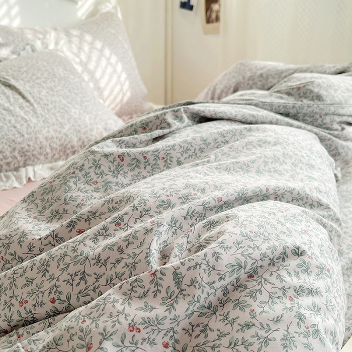 91家纺网 家纺一手货源 找家纺 千朵 2023新款蕾丝花边四件套 意境