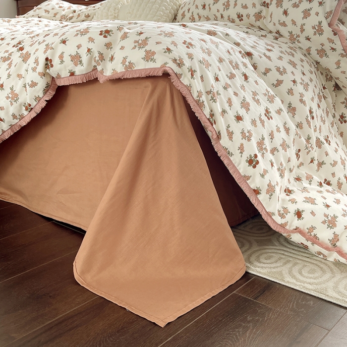 91家纺网 家纺一手货源 找家纺 千朵 2023新款双层纱四件套 花拾