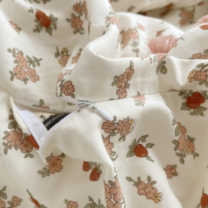 91家纺网 家纺一手货源 找家纺 千朵 2023新款双层纱四件套 花拾