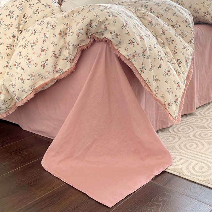 91家纺网 家纺一手货源 找家纺 千朵 2023新款双层纱四件套 浅汐