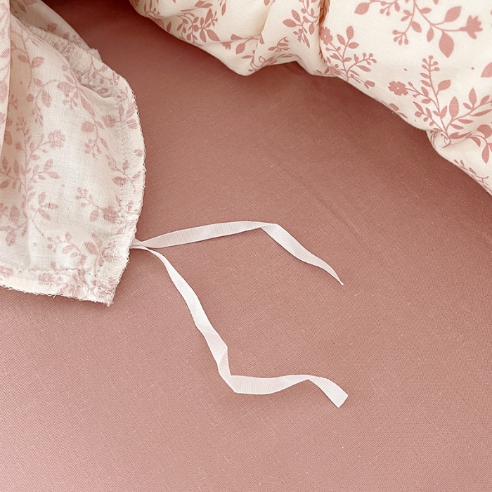 91家纺网 家纺一手货源 找家纺 千朵 2023新款双层纱四件套 小香粉