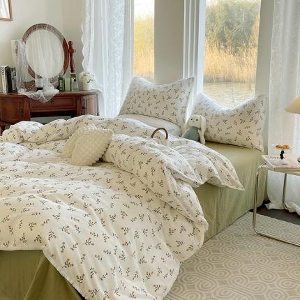 千朵 2023新款双层纱四件套 醉清风