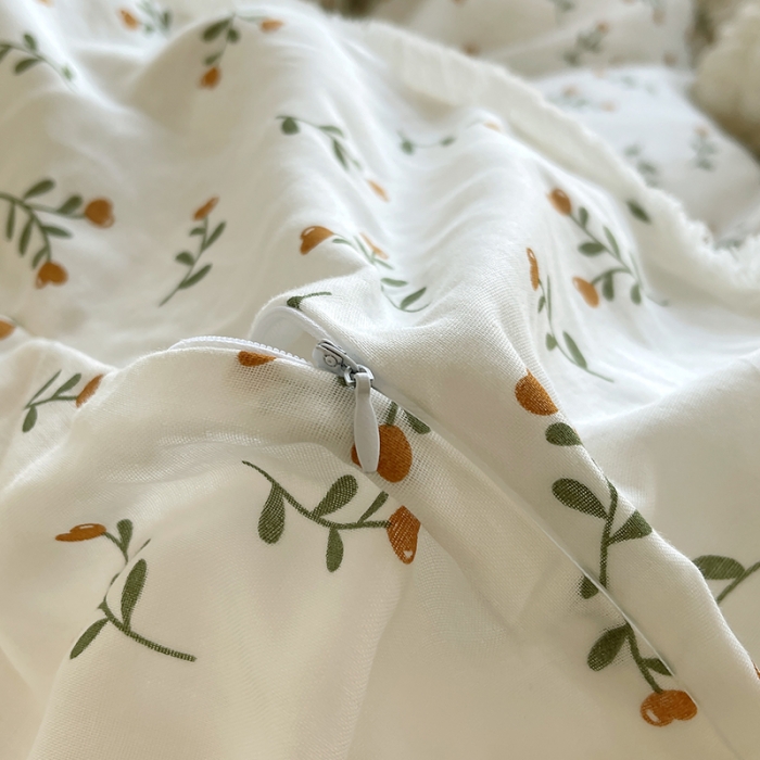 91家纺网 家纺一手货源 找家纺 千朵 2023新款双层纱四件套 醉清风