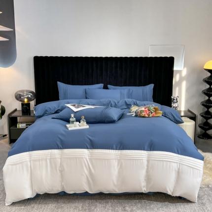 91家纺网 家纺一手货源 找家纺 （总）子钦 2023新款芙蓉棉四件套美式轻奢四件套-米兰