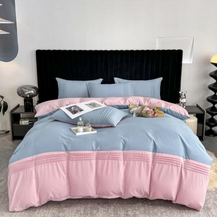 91家纺网 家纺一手货源 找家纺 （总）子钦 2023新款芙蓉棉四件套美式轻奢四件套-米兰