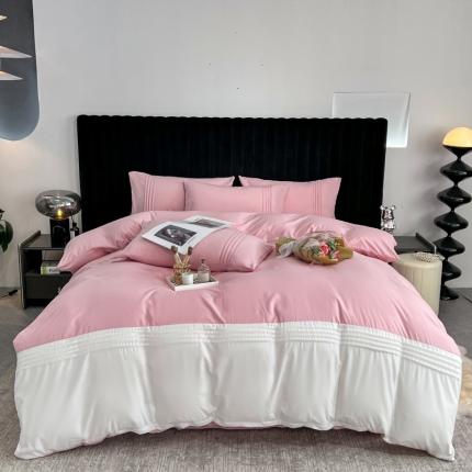 91家纺网 家纺一手货源 找家纺 （总）子钦 2023新款芙蓉棉四件套美式轻奢四件套-米兰