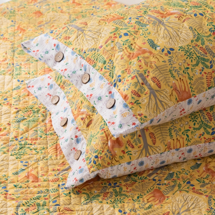 91家纺网 家纺一手货源 找家纺 （总）优乐家纺 2023新款全棉夹棉款绗缝单枕套