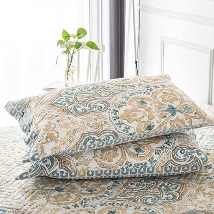 优乐家纺 2023新款全棉夹棉款绗缝单枕套 洛丽娜