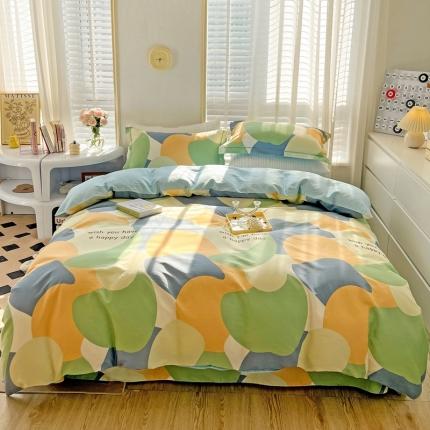 91家纺网 家纺一手货源 找家纺 乐童家纺 2024新款网红直播爆款吊边＋一字绣工艺款四件套-第四波 罗马假日