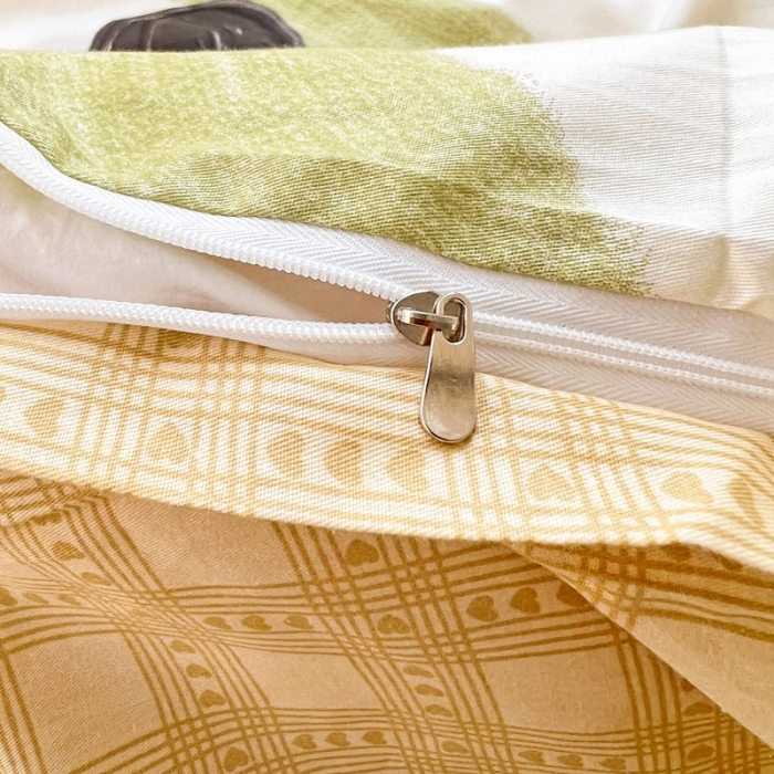 91家纺网 家纺一手货源 找家纺 乐童家纺 2024新款网红直播爆款吊边＋一字绣工艺款四件套-第四波 花园