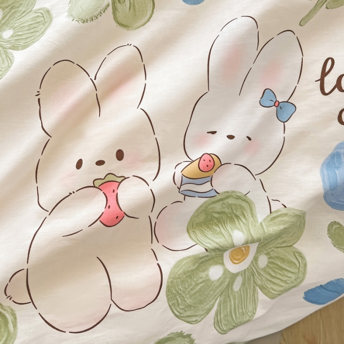 91家纺网 家纺一手货源 找家纺 乐童家纺 2024新款网红直播爆款吊边＋一字绣工艺款四件套-第四波 克拉恋人