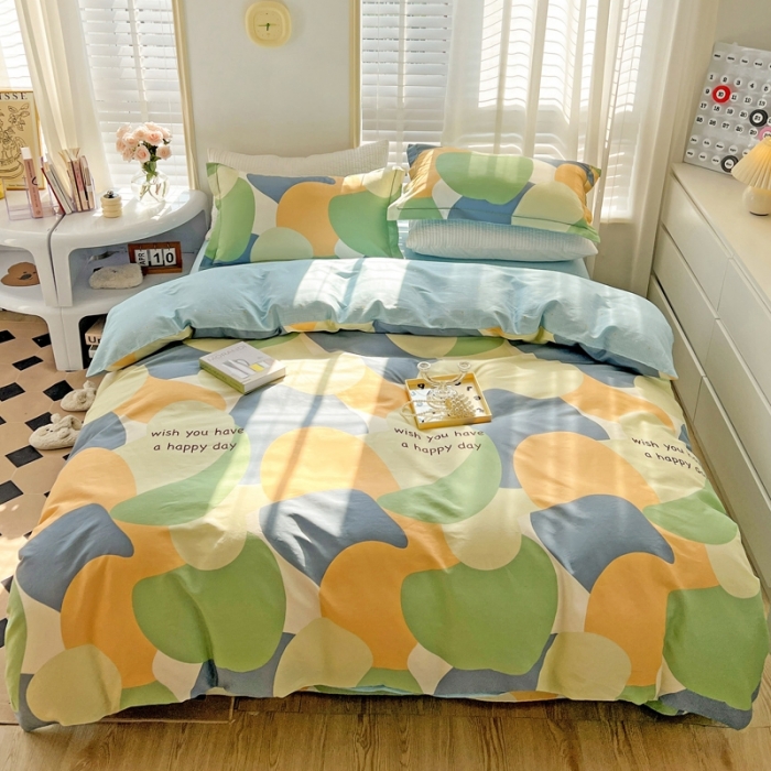 91家纺网 家纺一手货源 找家纺 乐童家纺 2024新款网红直播爆款吊边＋一字绣工艺款四件套-第四波 罗马假日