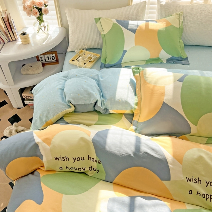 91家纺网 家纺一手货源 找家纺 乐童家纺 2024新款网红直播爆款吊边＋一字绣工艺款四件套-第四波 罗马假日