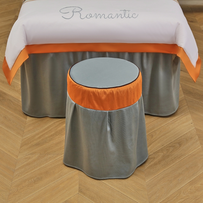 91家纺网 家纺一手货源 找家纺 不打烊家纺 2025新款字母款+绚丽多姿荷兰尼美容床罩 字母款+绚丽多姿-灰色