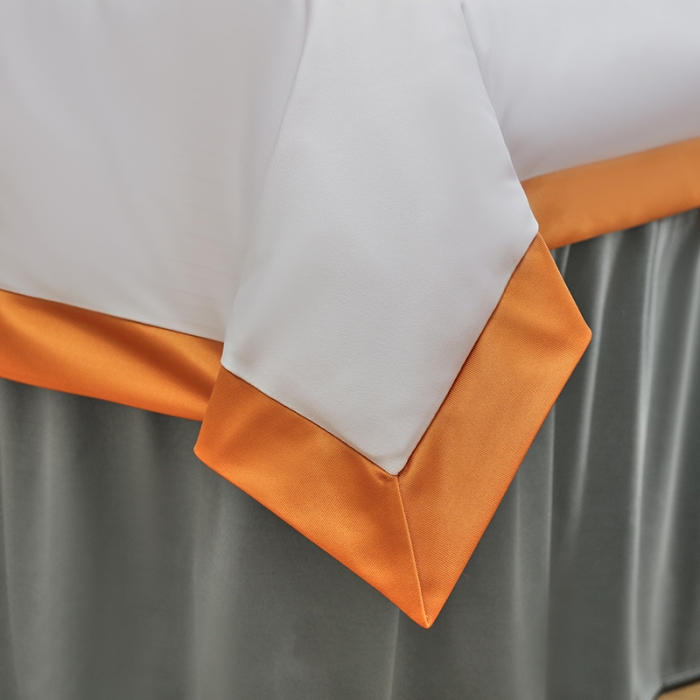 91家纺网 家纺一手货源 找家纺 不打烊家纺 2025新款字母款+绚丽多姿荷兰尼美容床罩 字母款+绚丽多姿-灰色