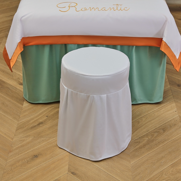 91家纺网 家纺一手货源 找家纺 不打烊家纺 2025新款字母款+绚丽多姿荷兰尼美容床罩 字母款+绚丽多姿-浅绿色加白