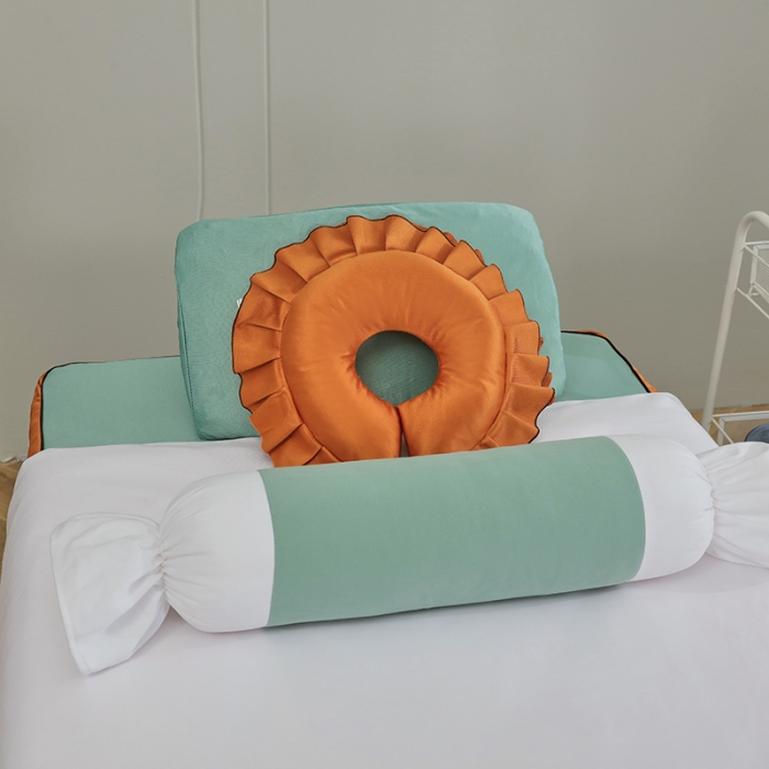 91家纺网 家纺一手货源 找家纺 不打烊家纺 2025新款字母款+绚丽多姿荷兰尼美容床罩 字母款+绚丽多姿-浅绿色加白