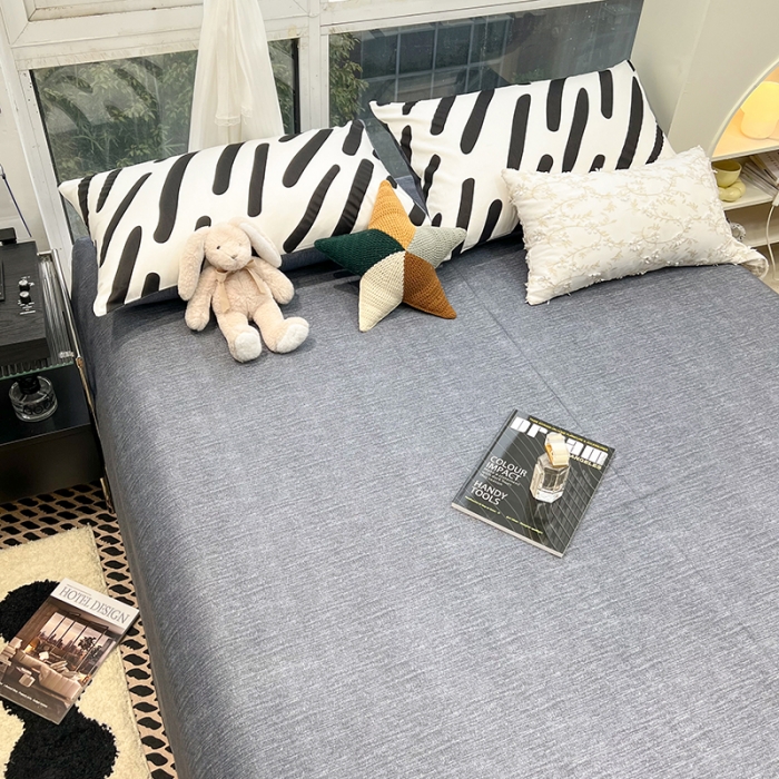 91家纺网 家纺一手货源 找家纺 HL原创 2023新款13070全棉40支简约系列全棉四件套 小姿