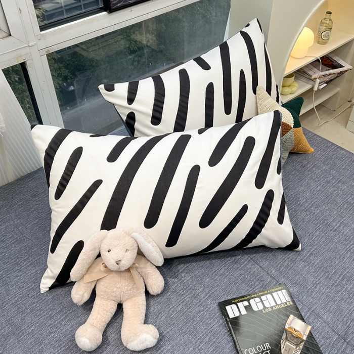 91家纺网 家纺一手货源 找家纺 HL原创 2023新款13070全棉40支简约系列全棉四件套 小姿