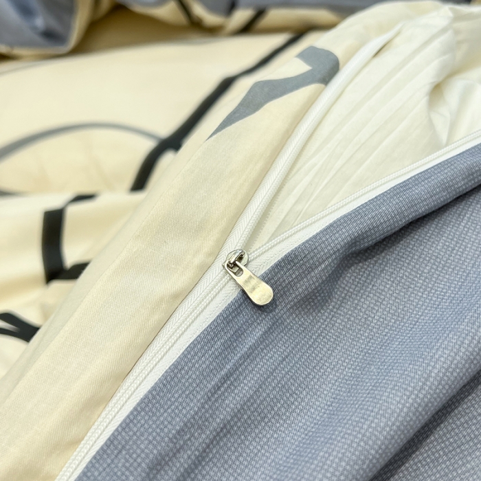 91家纺网 家纺一手货源 找家纺 HL原创 2023新款13070全棉40支简约系列全棉四件套 自由线条