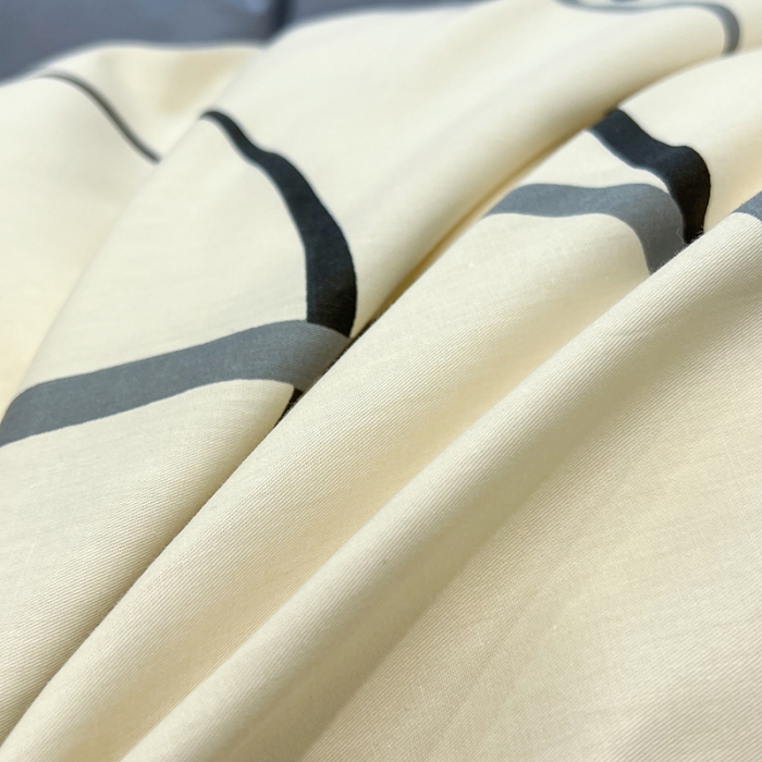 91家纺网 家纺一手货源 找家纺 HL原创 2023新款13070全棉40支简约系列全棉四件套 自由线条