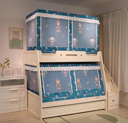 91家纺网 家纺一手货源 找家纺 （总）迪凡保罗 2025新款2308多开门卡通印花遮光子母床蚊帐