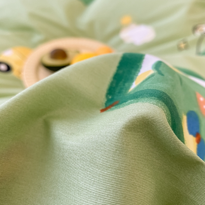 91家纺网 家纺一手货源 找家纺 金丝鸟家纺 2023新款舒适柔软双版全棉斜纹四季可用四件套 汽车恐龙园