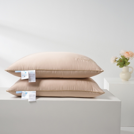 91家纺网 家纺一手货源 找家纺 玫丽丝枕芯 轻柔亲肤羽丝绒护颈枕头