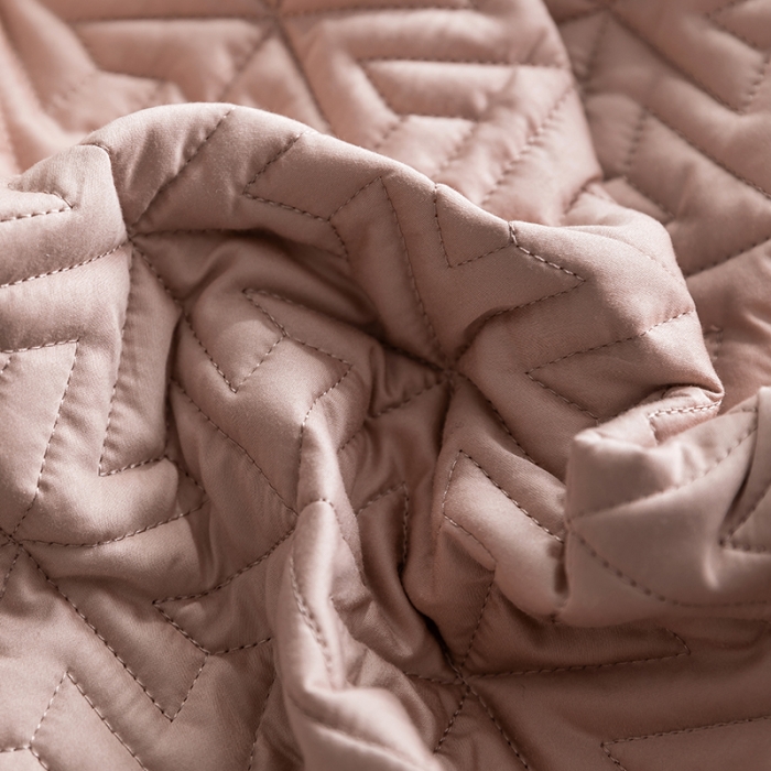 91家纺网 家纺一手货源 找家纺 小米笠 2023新款100支长绒棉夹棉抗菌床笠夹棉床笠四件套款纯色轻奢 米立方-粉