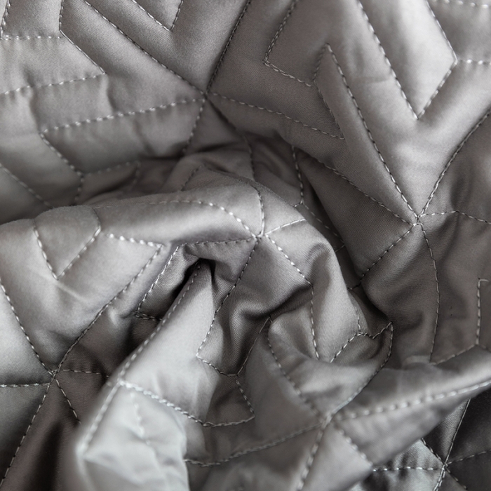 91家纺网 家纺一手货源 找家纺 小米笠 2023新款100支长绒棉夹棉抗菌床笠夹棉床笠四件套款纯色轻奢 米立方-灰