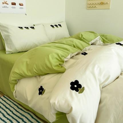 91家纺网 家纺一手货源 找家纺 （总）红馆 2023新款全棉卡通刺绣四件套普通款