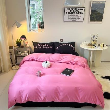 91家纺网 家纺一手货源 找家纺 （总）红馆 2023新款全棉卡通刺绣四件套普通款