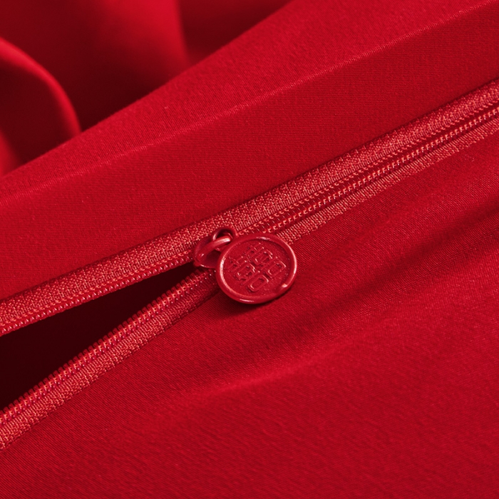 91家纺网 家纺一手货源 找家纺 2025新款亲肤棉刺绣绣花婚庆四件套 大喜