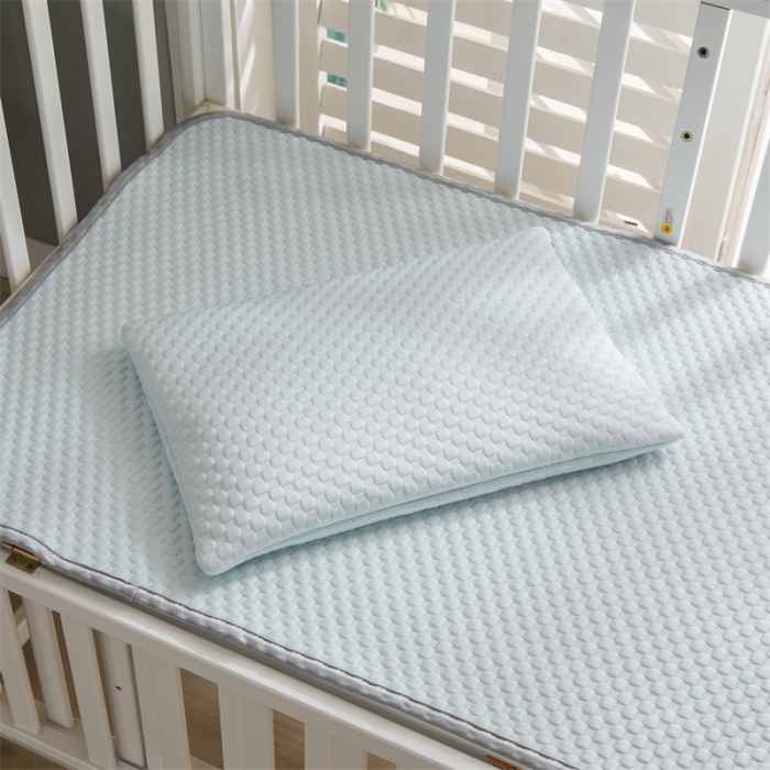 91家纺网 家纺一手货源 找家纺 宅部落 2023新款凉感豆豆儿童凉席 哈士奇-蓝