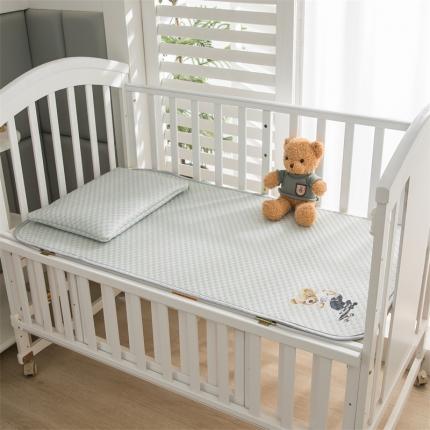 宅部落 2023新款凉感豆豆儿童凉席 滑板熊-水绿